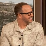Donnie Wahlberg's studded trim denim jacket on The Drew Barrymore Show