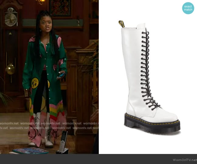 Dr Martens Britain Boots worn by Aaliyah Upshaw (Khali Spraggins) on The Upshaws