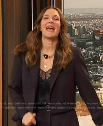 Drew’s lace trim cami on The Drew Barrymore Show