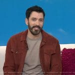 Drew Scott’s brown suede jacket  on Today