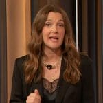 Drew’s black lace cami on The Drew Barrymore Show