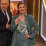 Drew’s blue blazer and pants on The Drew Barrymore Show