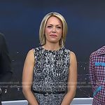 Dylan’s black animal print sleeveless dress on Today