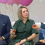 Dylan’s green smocked waist shirtdress on Today