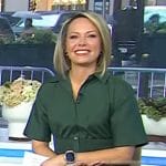 Dylan’s green smocked waist shirtdress on Today