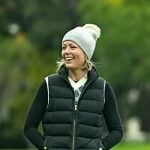 Dylan’s black puffer zip vest on Today