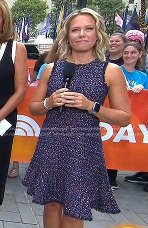 Dylan's tweed sleeveless dress on Today