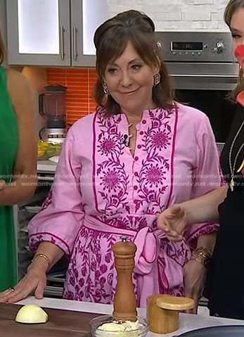 Elizabeth Heiskell's pink floral dress on Today