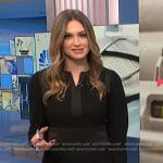 Ellison's black long sleeve dress on NBC News Daily