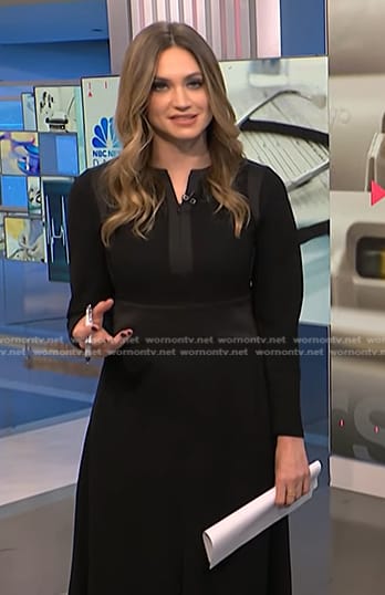 Ellison’s black long sleeve dress on NBC News Daily