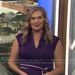 Emily West’s purple tie waist dress on Today