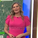 Emily West's pink puff sleeve sheath dress on Today