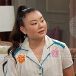 Wendy's Embroidered cropped shirt on Days of our Lives
