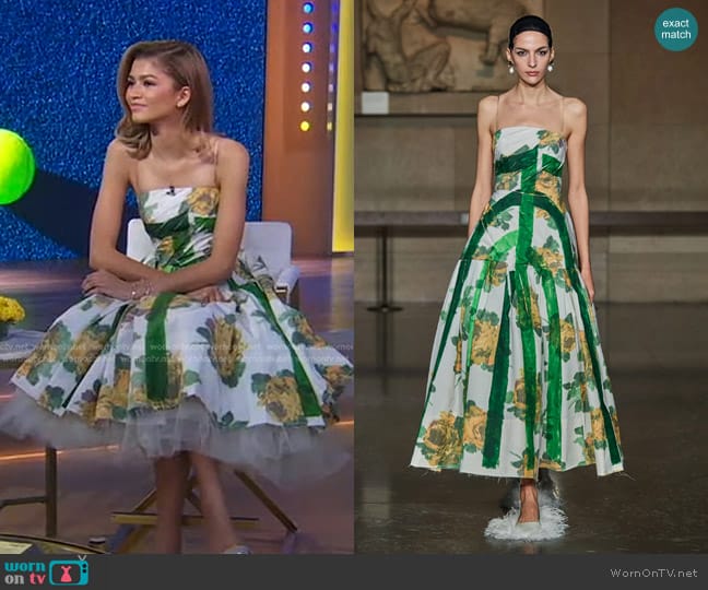 Erdem Fall 2024 Collection worn by Zendaya on Good Morning America