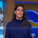 Erielle’s black leather mini skirt on Good Morning America