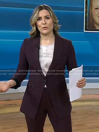 Erin McLaughlin's brown blazer on Today