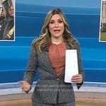 Erin McLaughlin’s grey blazer and cropped pants on Today