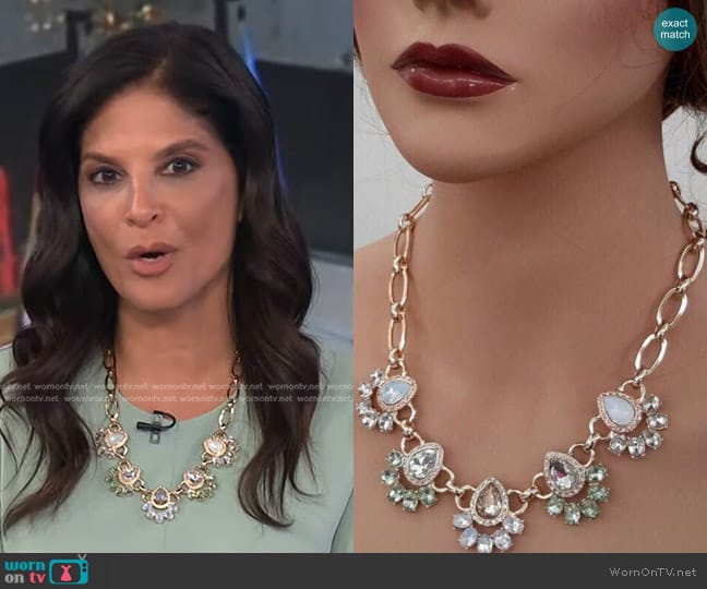 Nacar Design Studio at Etsy Crystal Necklace worn by Darlene Rodriguez on Today