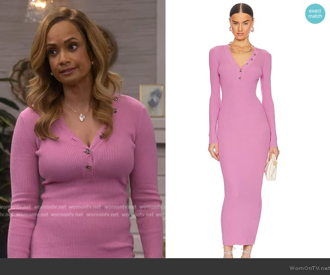 Favorite Daughter The On Again Dress worn by Tammy Townsend (Tammy Townsend) on The Upshaws