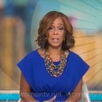 Gayle King’s blue dress on CBS Mornings