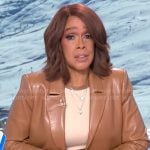 Gayle King’s leather blazer on CBS Mornings