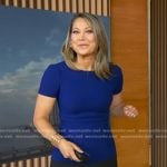 Ginger’s blue colorblock mini dress on Good Morning America