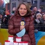 Ginger’s brown hooded puffer jacket on Good Morning America