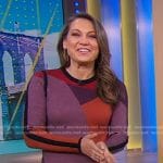 Ginger’s colorblock knit dress on Good Morning America