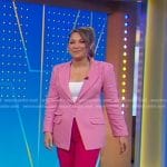 Ginger's pink blazer and pants on Good Morning America