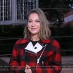 Ginger’s red buffalo jacket on Good Morning America