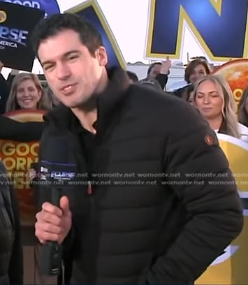 Gio Benitez’s black puffer jacket on Good Morning America