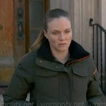 Hailey's olive green jacket on Chicago PD