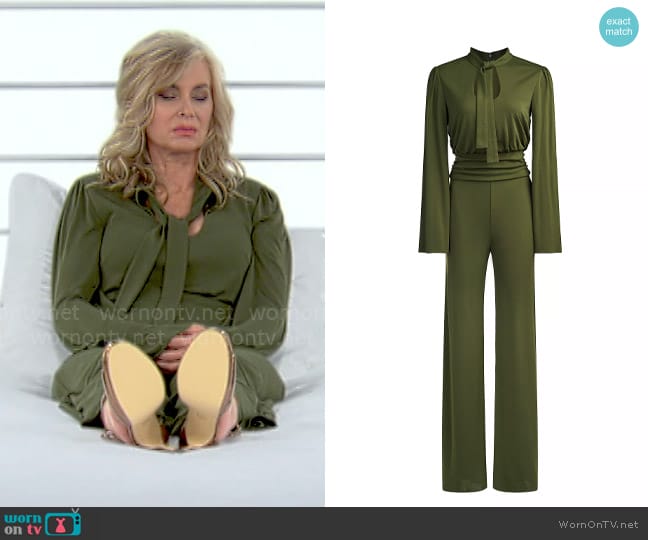 Halston Parris Jumpsuit worn by Ashley Abbott (Eileen Davidson) on The Young and the Restless