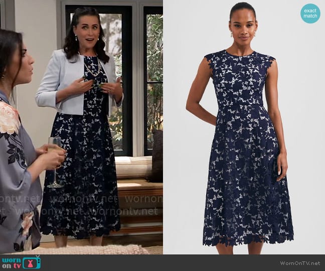 Hobbs Phoebe Dress worn by Lois Cerullo (Rena Sofer) on General Hospital