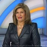 Hoda’s black leather blazer on Today