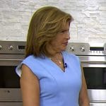 Hoda’s blue v-neck sheath dress on Today