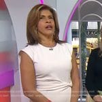 Hoda’s cream twist waist sheath dress on Today