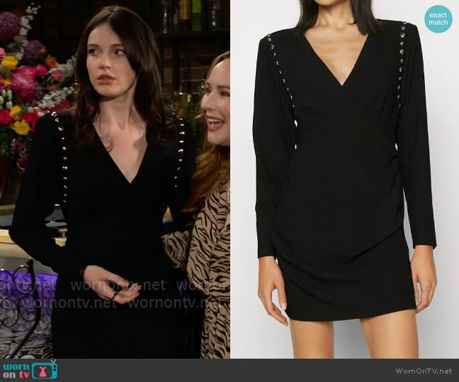 IRO Pemil Dress worn by Tessa Porter (Cait Fairbanks) on The Young and the Restless