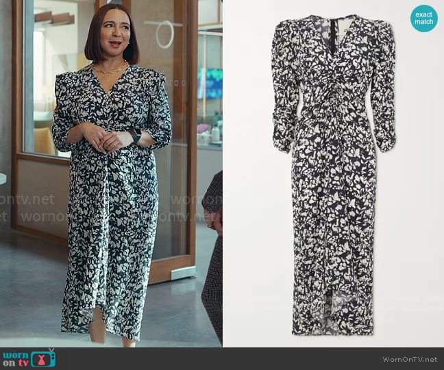 Isabel Marant Albini Dress worn by Molly Novak (Maya Rudolph) on Loot