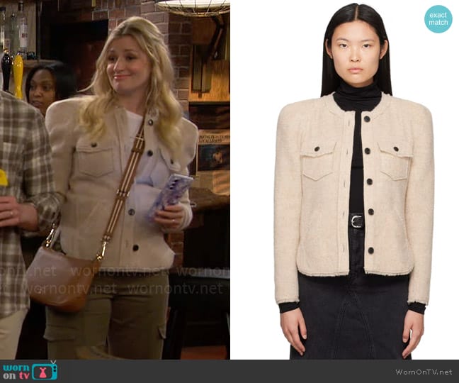 Isable Marant Etoile Nelly Jacket worn by Gemma (Beth Behrs) on The Neighborhood