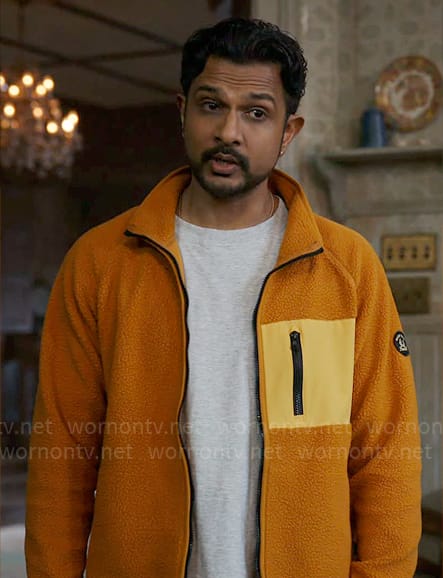 Jay’s orange fleece jacket on Ghosts