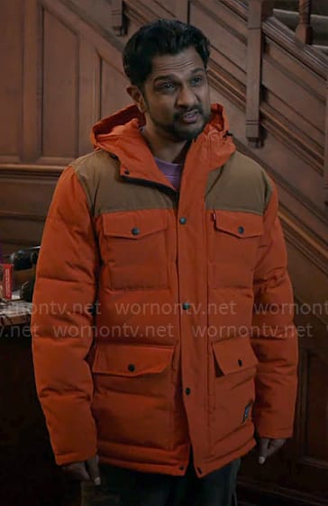 Jay's orange parka on Ghosts