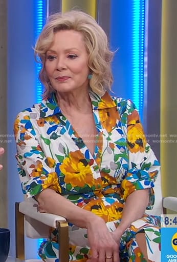 Jean Smart’s floral print shirtdress on Good Morning America