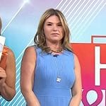 Jenna’s blue sleeveless knit dress on Today