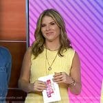 Jenna’s yellow textured smocked dress on Today