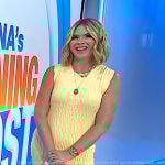 Jenna’s yellow textured smocked dress on Today