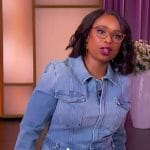 Jennifer’s denim jumpsuit on The Jennifer Hudson Show