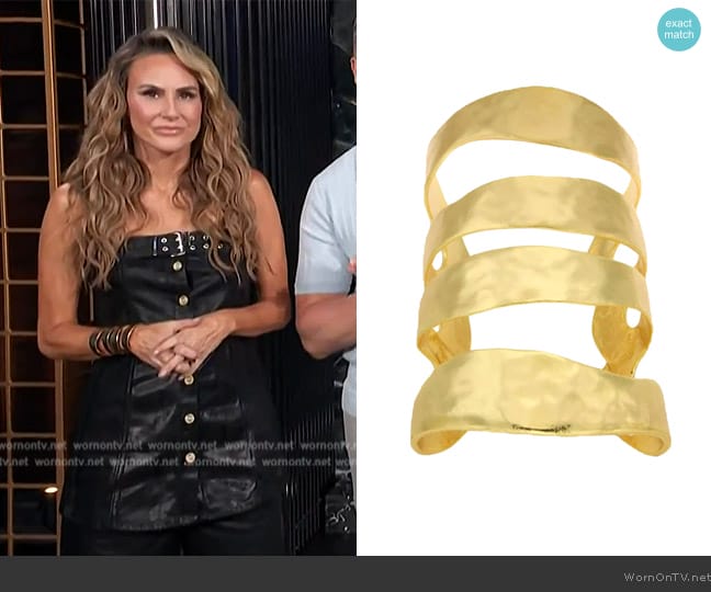 Jennifer Miller Cut Out Cuff Bracelet worn by Keltie Knight on E! News