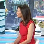 Jennifer Breheny Wallace’s red cap sleeve sheath dress on Today