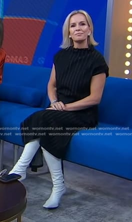 Jennifer's white over the knee boots on Good Morning America